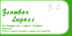 zsombor lugosi business card